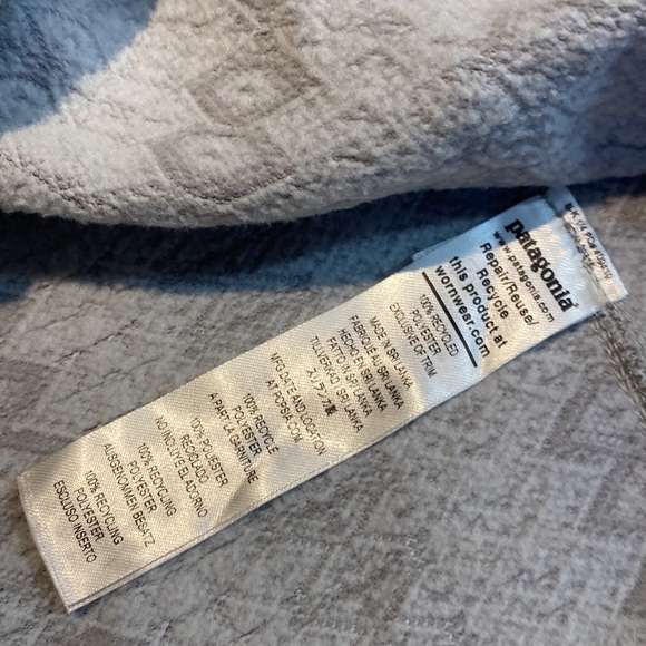 New patagonia womam better sweater 1/4 zio frozen jaquard salt grey size M⭐️⭐️ - Picture 8 of 14